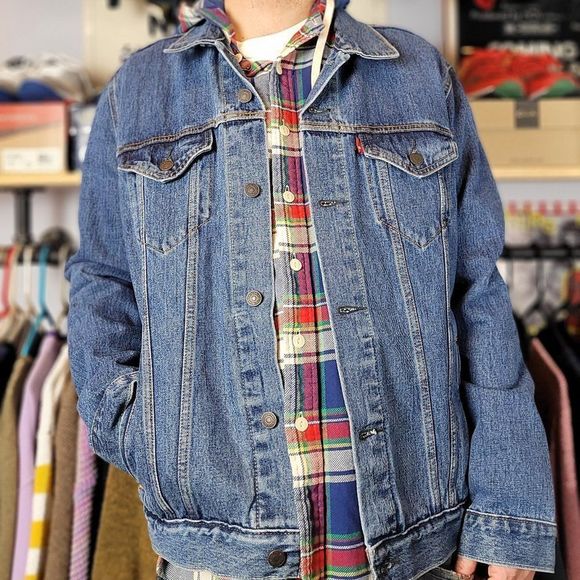 Levi's Denim Trucker Jacket - Men's Size Large